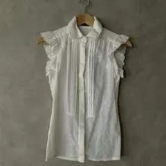 レディース服ノースリーブ シャツブラウス トップス