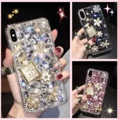 iphone16 iphone16promax デコ ラインストーン ケース