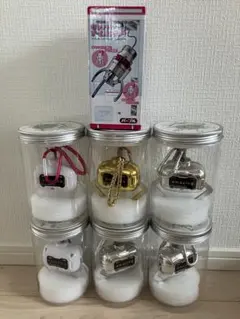4個 つかめる メタルクレーンアーム キーホルダー 三本爪大きいサイズ4