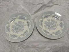 Burleigh バーレイ ブルーアジアティックフェザンツ プレート 2枚のサムネイル