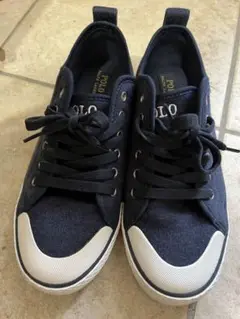 Polo ネイビー スニーカー　美品