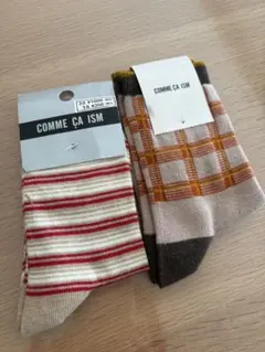 コムサ　靴下2足　16〜18㎝　未使用品