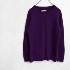 100%カシミヤウール カーディガン ニット ケーブル 前開き 長袖 セーター