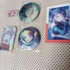 望月穂波 グリ缶 スクエア缶 ミニ称号バッチ カード