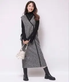 Apuweiser-riche ラップツイードジャンスカ