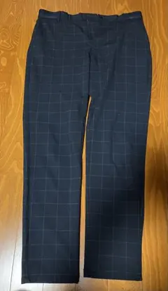 ZARA ザラ チェック柄 パンツ ネイビー M サイズ メンズ 長ズボン