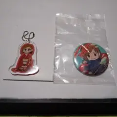呪術廻戦 釘崎野薔薇 アクリルキーホルダー跪坐絵 缶バッチセット売り