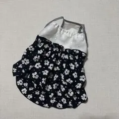 ハンドメイド犬服 キャミバルーンワンピース ギンガムチェック フリル