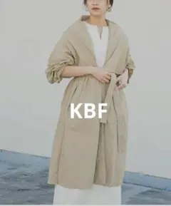 KBF ケービーエフ BIGカラー ライトコート ベージュ One