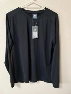 ニューバランス冷感ロングスリーブシャツドライ速乾メンズ黒M新品未使用