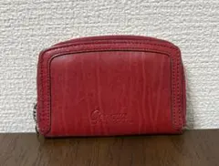 Genovaレザーコインケース　レッド