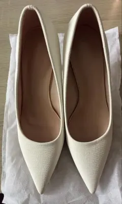 ブライダルシューズ パンプス 38(24.5cm) 7cmヒール