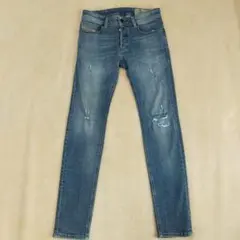ディーゼル デニムパンツ W27 ボタンフライ ダメージ加工