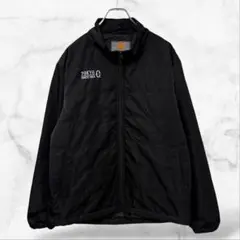 非売品【ジャイアンツ 読売新聞】中綿入りジャケットアウター 薄手(L)黒 ロゴ