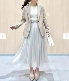 新品☆GU ジーユー　チュールフレアスカート　S