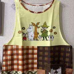 MOOMIN ムーミン エプロン パッチワーク風 チェック柄のサムネイル