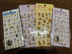 【正規品】ぷくぷくシールスヌーピーとプーさんとラプンツェル4セット