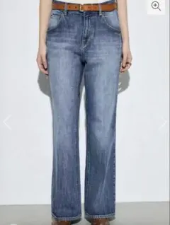 【新品未使用タグ付】今期新作AZUL DENIM センタープレスフレアデニム