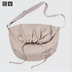 UNIQLO U ドローストリングショルダーバッグ ピンクのサムネイル