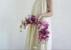 アーティフィシャルフラワー ウェディング　バレリーナブーケ♡ブートニア無料