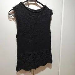 リボンヤーン　ノースリーブチュニック