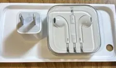 新品iPhone付属品 イヤホン &アダプター2点セットApple正規品