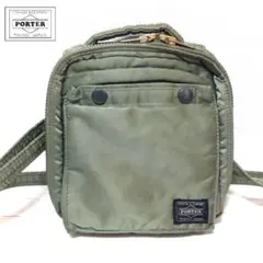 廃盤品】PORTER タンカー ドラムバッグ セージグリーン ミニボストン