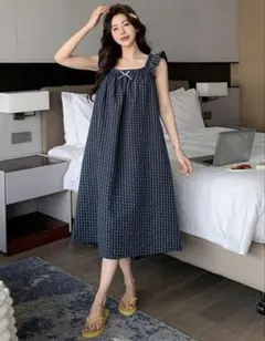 SHEIN DAZY リボンノースリーブ レディース マタニティ パジャマ