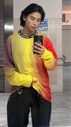 STUSSY x NIKE LONG SLEEVE JERSEY TOP