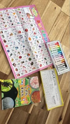 新品サクラクレパス 16色 あいうえお表 カタカナ表 しぜん図鑑のサムネイル