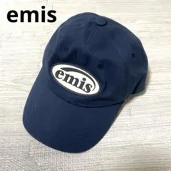 美品 emis ネイビー ベースボール キャップ 韓国 ファッションのサムネイル
