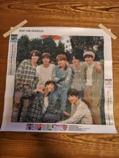 【匿名発送】BTS ダイヤモンドアート　完成品