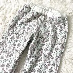 シューラルー 長ズボン パンツ ゴムウエスト 花柄 裏ボア 130