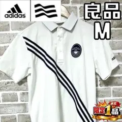 【早い者勝ち‼️】アディダスゴルフ メンズ 半袖 ポロシャツ M ホワイト系 白のサムネイル