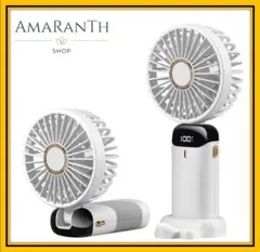 携帯扇風機 ハンディ扇風機 手持ち扇風機 5段階 USB充電式ミニ扇風機 大容量