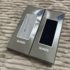 GUNZE ソックス 2足セット グレー とネイビー薄手25㎝
