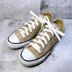 【コンバース】(23.5㎝) オールスター ローカットスニーカー ベージュ