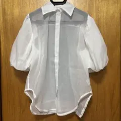 《No.192》GRLボリュームスリーブシアーシャツ F