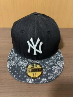 New Era 59FIFTY ヤンキース デニム ペイズリー7 3/4