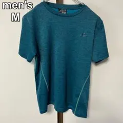 メンズ　Tシャツ　半袖　スポーツ　釣り　アウトドア　ターコイズブルー　M