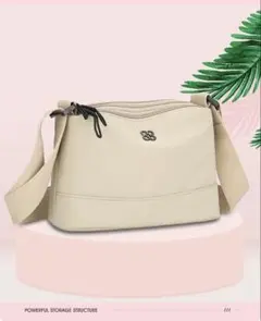 春祭限定 ベージュ ショルダーバッグ 今週限定価格