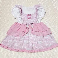 ♡coeur a coeur100cm♡半袖ワンピース　ピンク　ゆめかわ