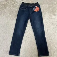 デニムパンツ　裏フリース　ストレッチパンツ　150