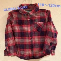 GLOBAL WORK ボーイズ　長袖　シャツ　110〜120cm