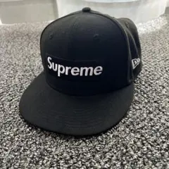 Supreme ブラック ベースボールキャップ