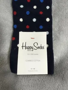 新品未使用　Happy Socks ドット柄ソックス 41-46