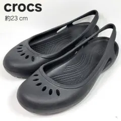 クロックス　パンプス　約23㌢　カディ　フラット　ストラップ　crocsのサムネイル