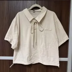 【新品】Doula Doula 襟付きベージュトップス