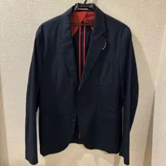 TOMMY HILFIGER THFLEXネイビーテクスチャー付きジャケット