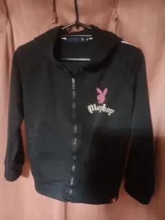 Playboyプレイボーイ フード付きパーカー ブラック